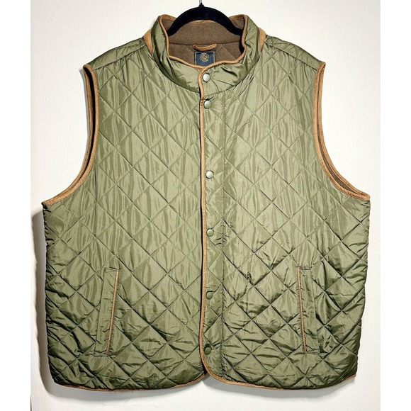 FX Fusion Other - FX Fusion Quilted Field Vest Men's Size 2XL Fleece Lined Full Zip Snap Pockets